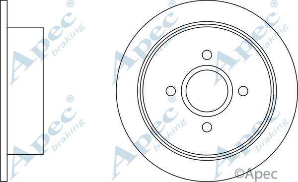 APEC BRAKING Bremžu diski DSK635